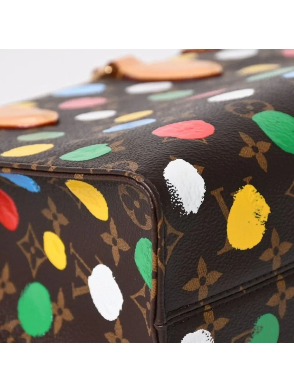 Louis Vuitton 2-Way Shoulder Bag On The Go PM Yayoi Kusama Dot Paint